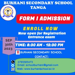 ADMISSION OPEN FOR FORM I  2023/204